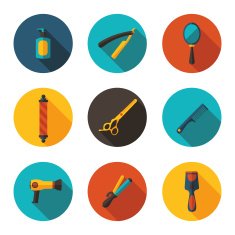 flat icons beauty salon