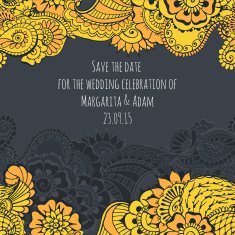 Mehndy flowers pattern N24