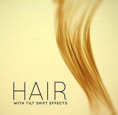 Closeup of long human hair N2