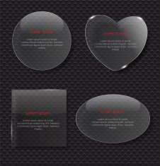 Glass Transparency Frame Vector Illustration N14