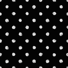 Vector seamless chalk polka dot pattern Classic texture vintage 1960s