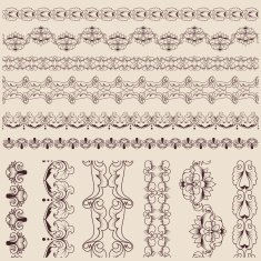 Calligraphic lace brush set N5