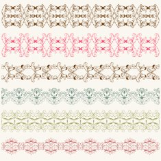 Calligraphic lace brush set N6