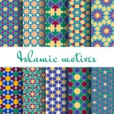 Arab spring seamless pattern set