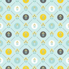 Seamless floral patern with abstract flowers N6