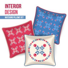 Set of decorative pillow N6