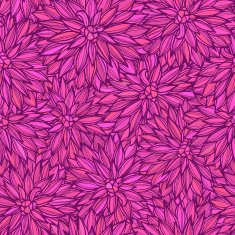 Seamless pattern with flowers Dahlia N6