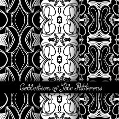 Set of 3 Seamless Vintage Patterns (Vector) N20