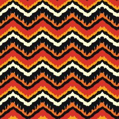 Orange Ethnic Pattern