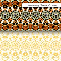 Set of 2 Seamless Vintage Patterns (Vector) N3