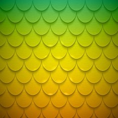 Pattern of semicircles in squama style