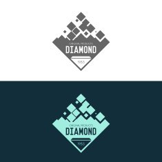 Logo inspiration with jewels and diamonds