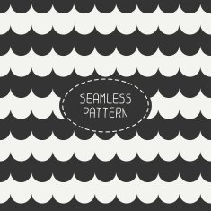 Seamless marine geometric line pattern Tiling Packaging paper Wave background