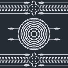 native ethnic art symbol N21