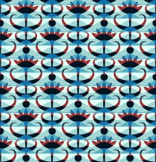 Abstract floral seamless pattern Classic ornament in retro style