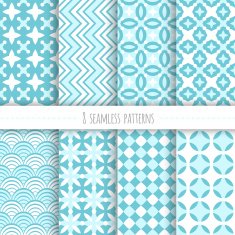 Set of seamless geometric patterns N24