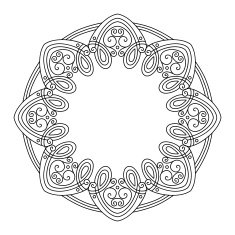 Vector Vintage Round Frame