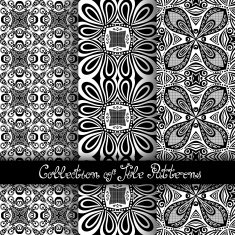 Set of 3 Seamless Vintage Patterns (Vector) N23