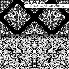 Set of 2 Seamless Vintage Patterns (Vector) N5