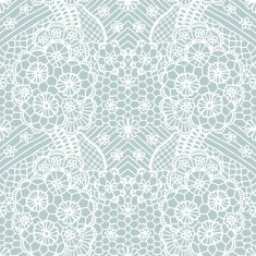 Lace seamless pattern with flowers N90