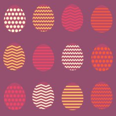 Seamless easter egg spring green pattern N2