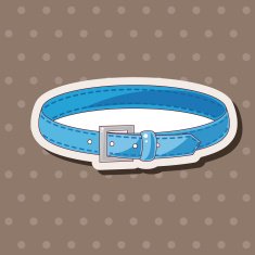 Pet dog chains theme element vector eps10 N3