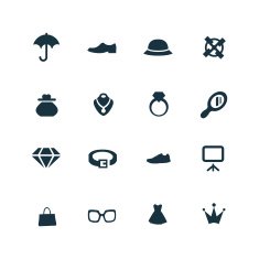 set of accessories icons N2
