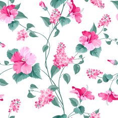 Seamless pattern of flowers N14
