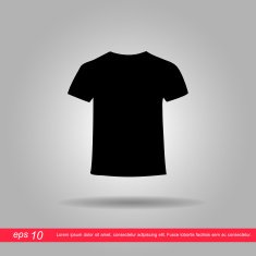 t shirt icon vector illustration eps10 on grey background