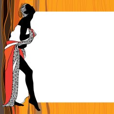 Sexy lady silhouette