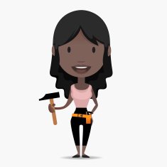 DIY Girl Illustation N4