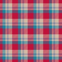 Red blue beige seamless tartan cloth pattern