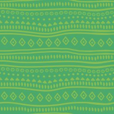 Tribal green vector pattern