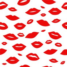 Lips pattern background vector illustration