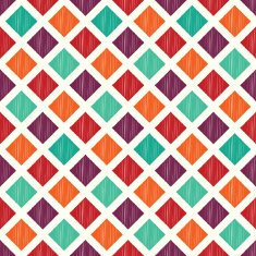seamless scribble rhombus textile pattern