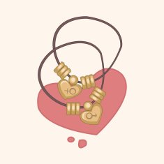 couple necklace theme elements N8