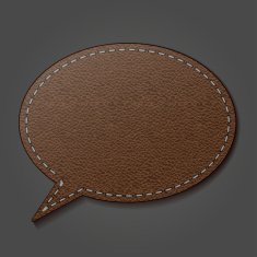 leather labels Vector illustration