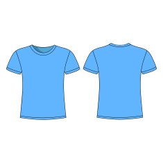 men's blue short sleeve t-shirt design templates