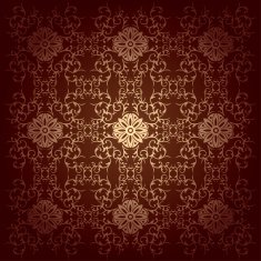 Vector baroque flowers background N2