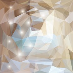 Abstract soft polygonal triangular background with glaring lights for design