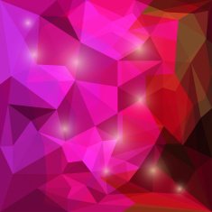 Abstract bright polygonal triangular background with glaring lights for design N40