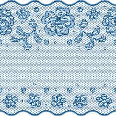 Seamless lace pattern flower vintage vector background N2