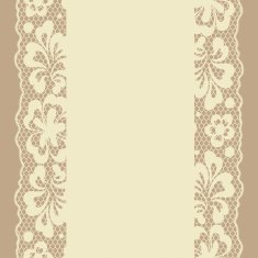 Seamless lace pattern flower vintage vector background N3