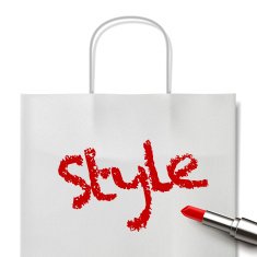 style word written by red lipstick