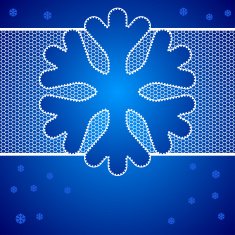 Christmas vector background with snowflakes of lace N2