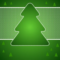 Christmas vector background with tree of lace N2