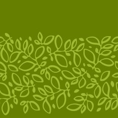 Seamless nature pattern with abstract leaves