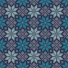 Knitted Vintage Sweater Design Fair Isle Seamless Pattern