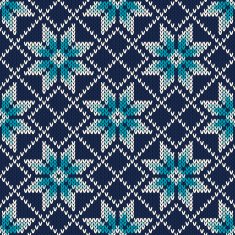 Knitted Vintage Sweater Design Fair Isle Seamless Pattern N2