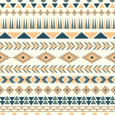 Tribal aztec seamless pattern N23